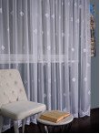 Perdea tulle brodat alb