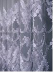 Perdea tulle brodat alb