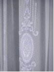 Perdea tulle brodat alb