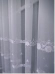 Perdea tulle brodat alb