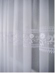 Perdea tulle brodat, alb