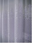 Perdea tulle brodat, alb