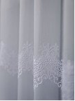 Perdea tulle brodat, alb