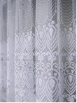 Perdea tulle brodat alb