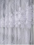 Perdea tulle brodat alb