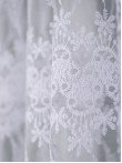 Perdea tulle brodat alb