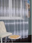 Perdea tulle brodat alb