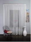 Perdea tulle brodat ivoire,gri