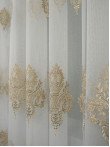 Perdea tulle brodat auriu