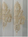 Perdea tulle brodat auriu