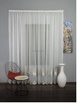 Perdea tulle brodat auriu