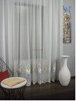 Perdea tulle brodat auriu