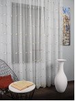 Perdea tulle brodat bej,ivoire
