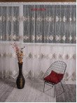 Perdea tulle brodat,crem,bej