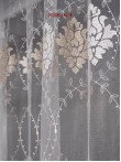 Perdea tulle brodat,crem,bej