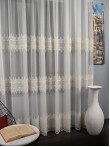 Perdea tulle brodat, crem