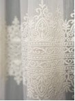 Perdea tulle brodat, crem