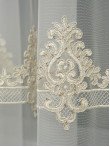 Perdea tulle brodat crem
