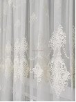 Perdea tulle brodat crem