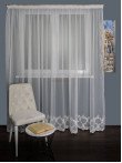 Perdea tulle brodat crem