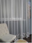 Perdea tulle brodat crem