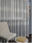 Perdea tulle brodat crem