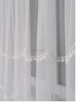 Perdea tulle brodat crem