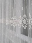 Perdea tulle brodat crem