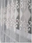 Perdea tulle brodat crem