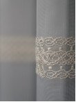Perdea tulle brodat crem