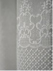 Perdea tulle brodat, crem