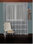 Perdea tulle brodat, crem