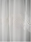 Perdea tulle brodat, crem
