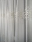 Perdea tulle brodat, crem