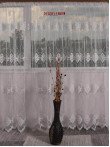 Perdea tulle brodat,crem
