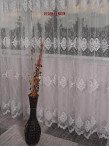 Perdea tulle brodat,crem