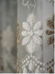 Perdea tulle brodat crem/bej