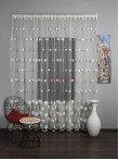 Perdea tulle brodat, ivoire