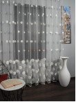 Perdea tulle brodat, ivoire