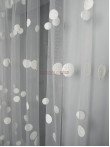 Perdea tulle brodat, ivoire