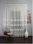 Perdea tulle brodat, ivoire