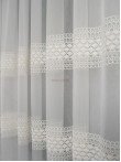 Perdea tulle brodat, ivoire