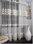 Perdea tulle brodat ivoire