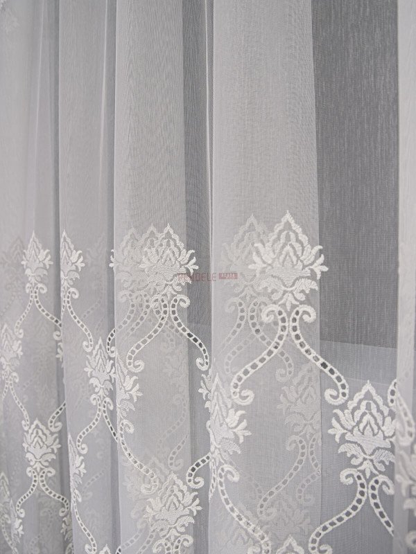 Perdea tulle brodat ivoire