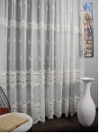 Perdea tulle brodat ivoire