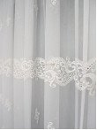 Perdea tulle brodat ivoire