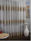 Perdea tulle brodat ivoire/bej