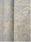 Perdea tulle brodat ivoire,bej
