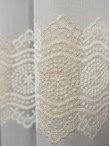 Perdea tulle brodat, ivoire/crem