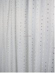 Perdea tulle brodat alb/albastru